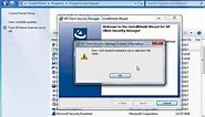 Fix: HP Client Security Manager Uninstall error: 1325