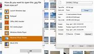 How to open pictures with Windows Photo Viewer in Windows 10 (.jpg, .jpeg, .png, .tif, .tiff files)