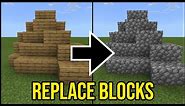 How To Mass Replace Blocks! | Minecraft (Xbox/PS4/PE/Bedrock)