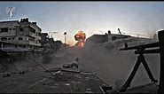 Israeli Merkava tank in action in the Gaza Strip - POV Footage.