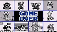 Game Boy Games GAME OVER Screens