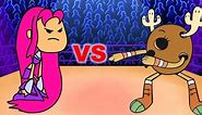 Starfire vs Penny - Cartoon Rap Battles (Teen Titans Go vs Gumball)
