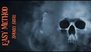 Easy method Smokey Skull Painting in Acrylic paint on Canvas | TheArtSherpa
