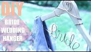 HOW TO MAKE A DIY PERSONALIZED WEDDING HANGER || KATIE BOOKSER