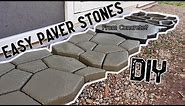Making a paver walkway from concrete and a mold | How to