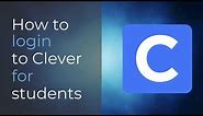 How to Login to Clever for Students