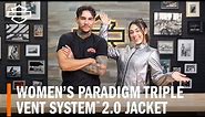 Harley-Davidson Women's Paradigm Triple Vent System 2.0 Leather Riding Jacket (Gun Metal) Overview