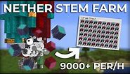 Minecraft Nether Stem Farm - Fully Automatic Nether Wood Farm