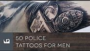 50 Police Tattoos For Men