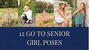 poses for senior girl portraits - 12 pose ideas