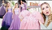 TRYING ON ETSY PROM DRESSES !! * most beautiful dresses ever *