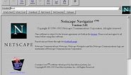 Netscape Navigator 2.01 in 1995