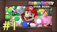 Mario Party Star Rush Walkthrough Part 1 | Toad Scramble World 1-1 (3DS Gameplay)
