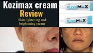 Skin lightening and brightening cream review (Kozimax cream) #skinlightening #skinbrightening