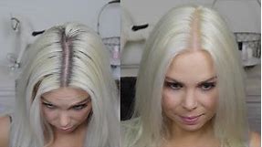 How To Platinum Blonde Regrowth At Home Colour Routine