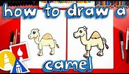 How To Draw A Cartoon Camel