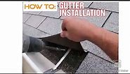 HOW TO: INSTALL A HOUSE GUTTER USING STRAP HANGERS