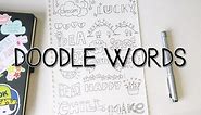 How to turn WORDS into Doodles! | Doodle Words