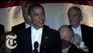 Election 2012 | Obama Jokes at the Al Smith Dinner | The New York Times