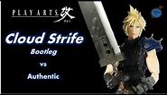 Play Arts Kai: Cloud Strife FF7 Remake Authentic vs Bootleg No Box version (English)