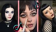 goth makeup tutorial tiktok compilation | easy goth makeup for beginners