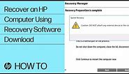 Recover an HP Computer Using Recovery Software Download | HP Computers | HP Support