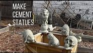 How to make cement garden statues.