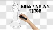 How to Draw a QUEEN CHESS PIECE