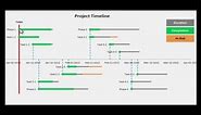Excel Project Timeline - Step by step instructions to make your own Project Timeline in Excel 2010