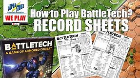 How to play BattleTech: Record Sheets