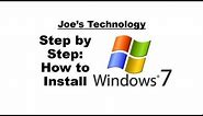 Windows Step by Step: How to Install Windows 7 Home Premium OEM