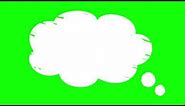 Top most Green Screen CLOUD MESSAGES Bubble Animation | FREE | Youtubers |