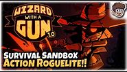 GREAT New Survival Sandbox Action Roguelite!! | Let's Try Wizard With a Gun 1.0