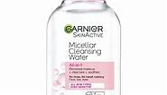 Garnier Micellar Cleansing Water, All-in-1 Makeup Remover and Facial Cleanser, For All Skin Types, 3.4 Fl Oz (100mL), 1 Count (Packaging May Vary)