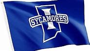 Desert Cactus Indiana State University Flag Sycamores ISU Flags Banners 100% Polyester Indoor Outdoor 3x5 (Style 2)