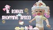 1k robux shopping spree! 🛒🎀💌🛍 #roblox #robux #shopping