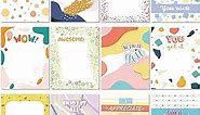 12 Pieces Inspirational Sticky Notes 3 x 4 Inch Appreciation Sticky Notes Motivational Memo Pads Positive Cute Sticky Note or Studying Planner Office Supplies, 30 Sheets Each(Fresh)