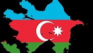 (SpeedArt) Flag Map of Republic of Azerbaijan - Azerbaycan Cumhuriyeti Bayraklı Haritası