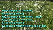 Give Me Joy in My Heart (Sing Hosanna - 3vv+refrain) [with lyrics for congregations]