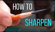 ✏️ How to Sharpen a Pencil With a Knife (for Drawing)