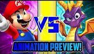 Mario Vs. Spyro Animation Preview!