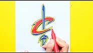 How to draw the Cleveland Cavaliers Logo (NBA Team)