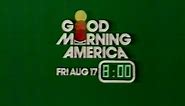 ABC Network - Good Morning America - WLS- TV (Complete Broadcast, 8/17/1979) 📺