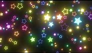 Abstract Rainbow Star Shapes Flashing Colorful Neon Light Spectrum 4K 60fps Wallpaper Background