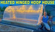 How To Build A Smart HEATED HINGED HOOP HOUSE For A Raised Bed Garden