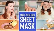 Make these AMAZING SHEET MASKS for EVERY SKIN CONCERN 😱 | DIY SHEET MASKS for glowing, smooth skin!