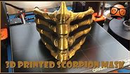 3D Printed Scorpion Mask Timelapse