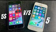 iPhone 5 vs iPhone 5s in 2023 Comparison(Review) | iOS 10.3.4 vs iOS 12.5.7