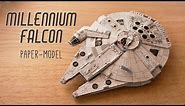 Millennium Falcon paper model (papercraft tutorial)