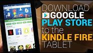 Install Google Play Store to the Kindle Fire Tablet (No Root Tutorial)